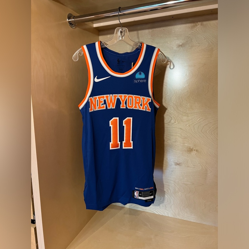 Nike Jalen Brunson New York Knicks Icon Edition Authentic Jersey blue 40 Sphere